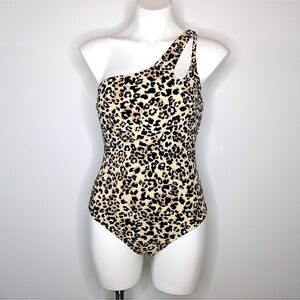 NEW Ibiza Plus 3X One Piece Single Shoulder leopard animal prints womens retro